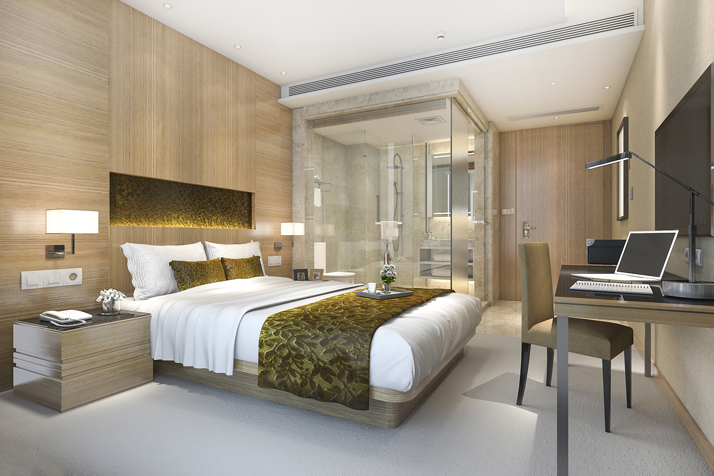 Modern hotel room